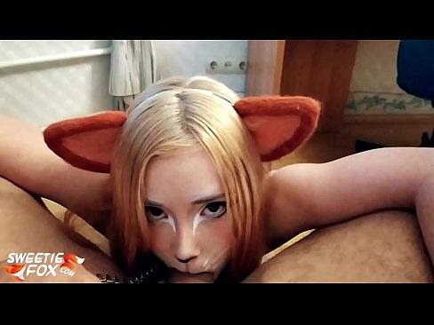 ❤️ Kitsune gleypa pikk og ásamt í munninum ❤ Harð klám hjá okkur ❌